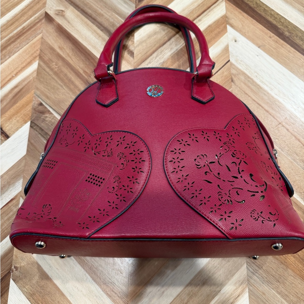 Only Lany Red Heart Design Handbag